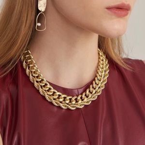 🎀New 2 set of Cuban necklaces stainless steel